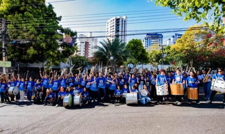 Banda 16 de Agosto e Projeto Banda Escola marcam presença no desfile de 7 de Setembro em Teresina